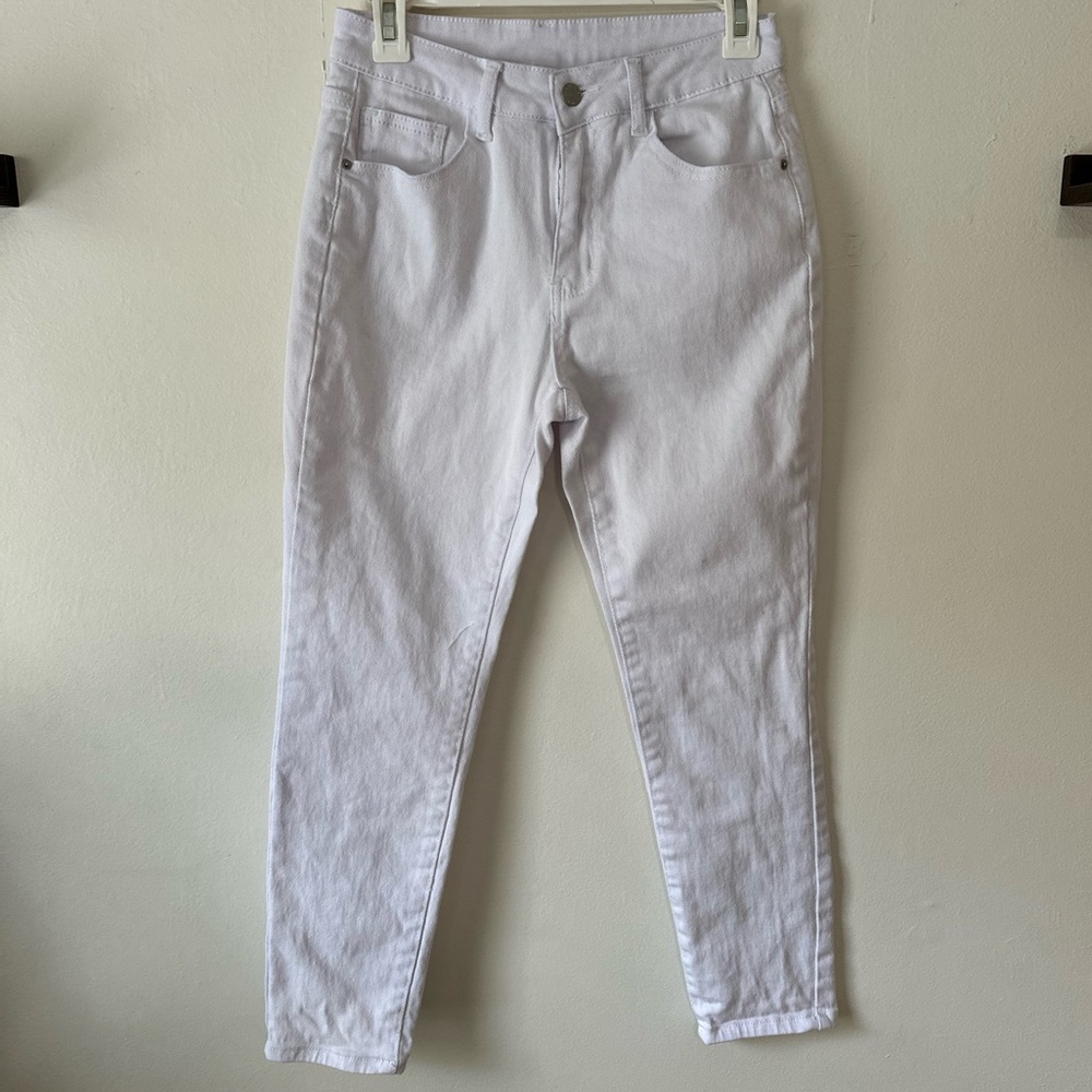 SheIn White Denim Skinny Jeans